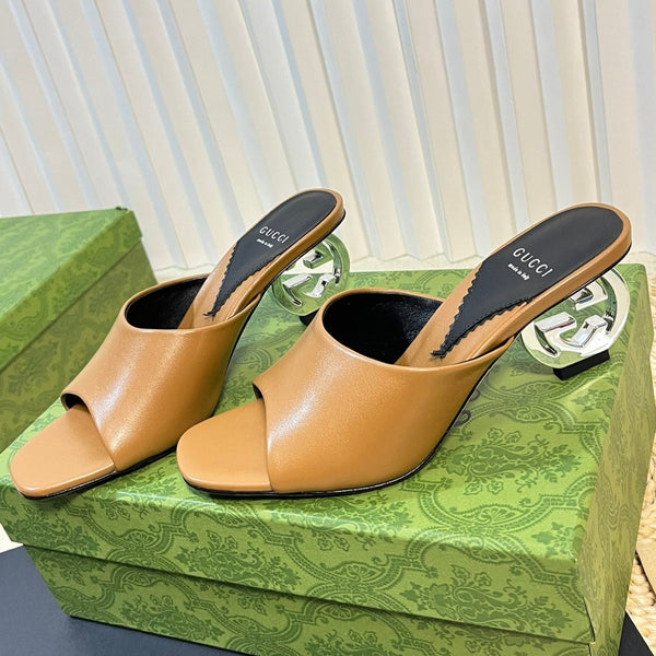GG Women's Heeled Sandals Gingerbread Brown