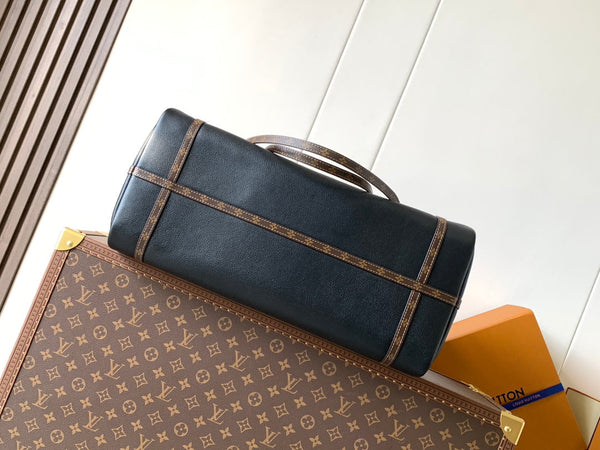 LV M26037 Express Travel 45cm Black Cowhide GHW