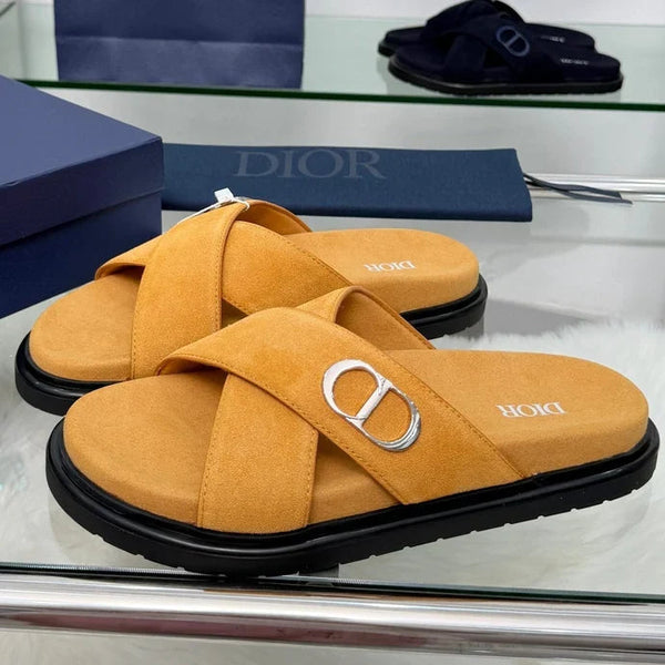 CD 26s Criss-Cross Strap Men Sandals Suede 966584