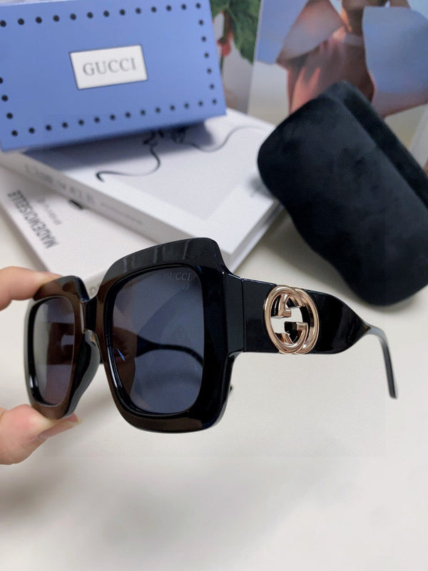 SQUARE FRAME SUNGLASSES GG0178S IN ACETATE EMBOSSED LOGO
