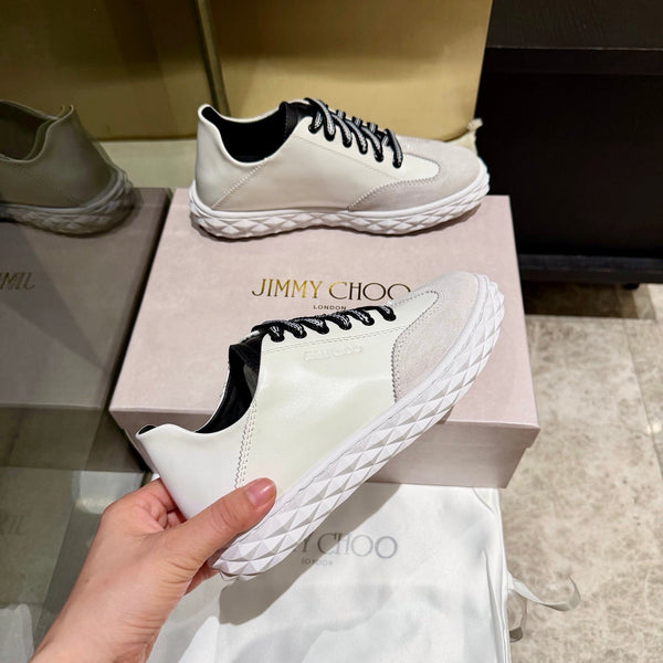 Jimmy Diamond Light Flex Sneaker Cream Grey Suede Leather 715043