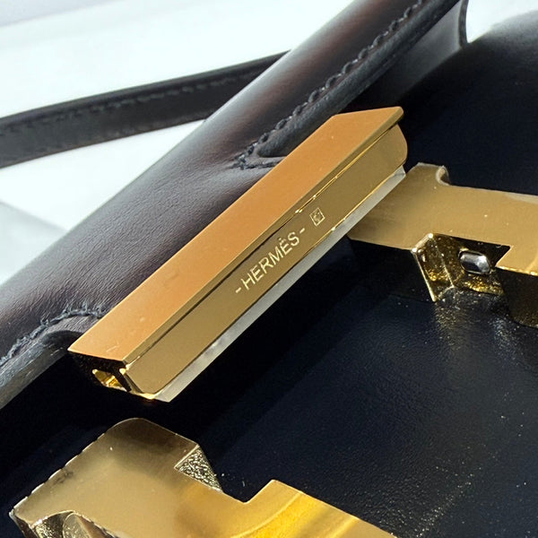 HM Constance Elan 24 Black Epsom Gold Hardware 237352