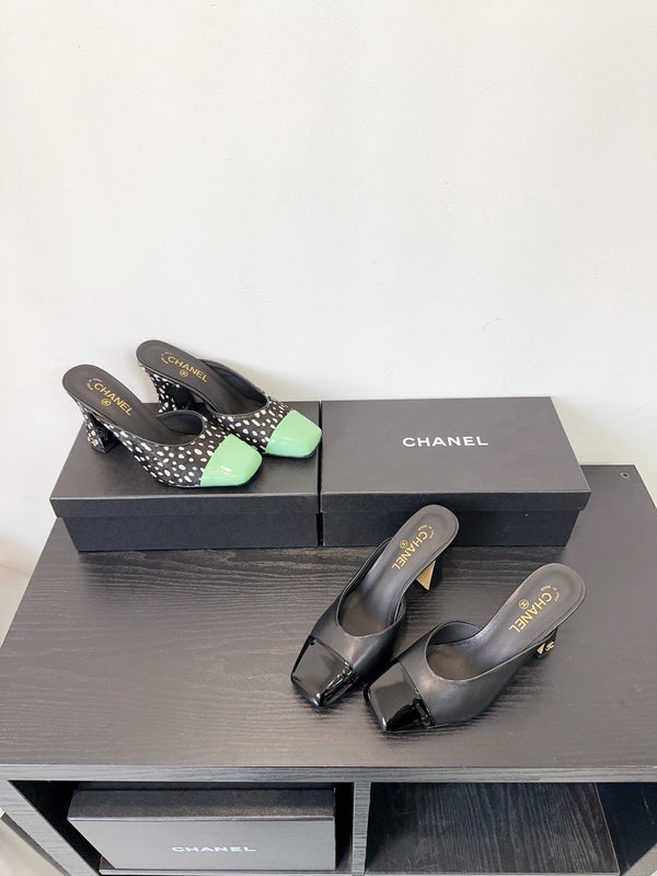 CC 26s Half-Slip Black Matcha Green Horse Hair Sheepskin 596644