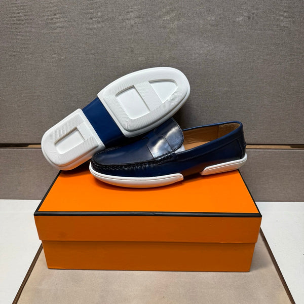 HM Men's 25 Loafer Blue Cowhide 717697