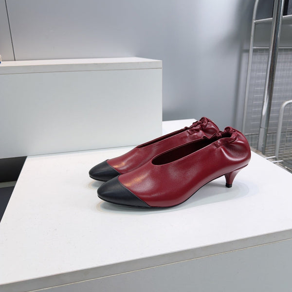 CC 2026 Pumps 4.5cm Black Burgundy Lambskin 741642
