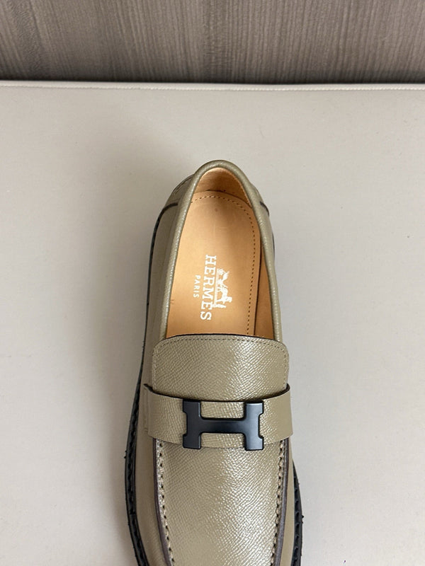HM Men's Paris Loafer Light Cream Calfskin 640903