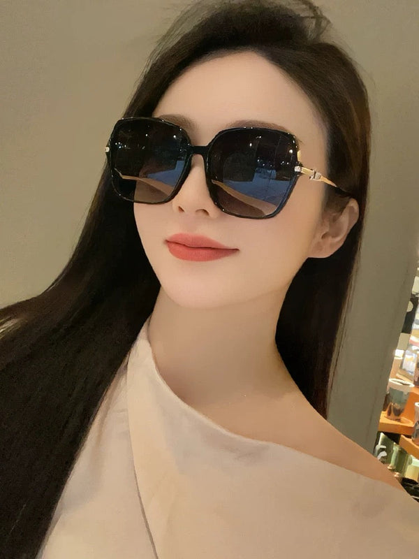 OVERSIZED SQUARE FRAME SUNGLASSES G2750 IN ACETATE AND METAL
