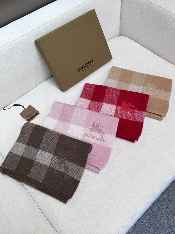SCARF 190 CM IN MEDIUM BROWN CASHMERE 398395