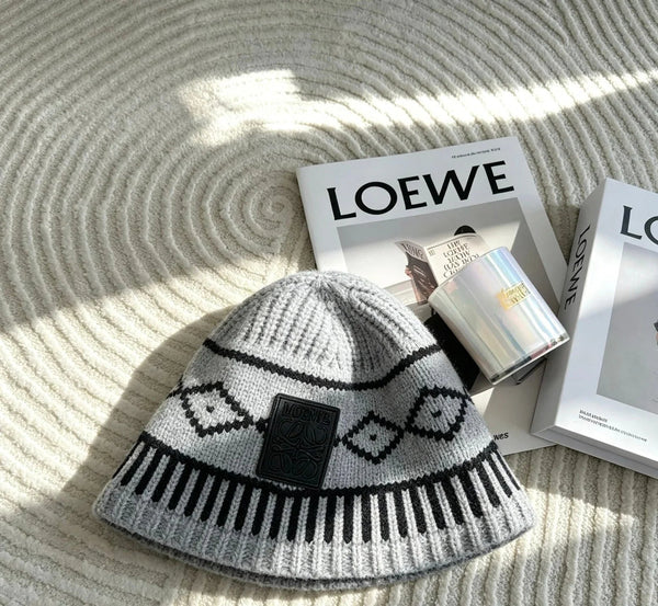 Loew Jacquard Knit Bucket Hat 212901