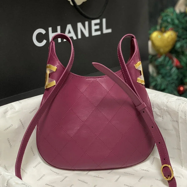 CC 2026 Hobo Bag 23CM Lambskin Leather