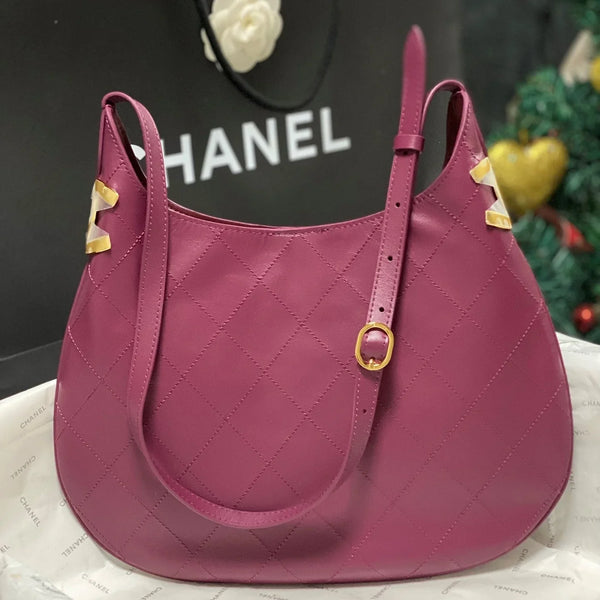 CC 2026 Hobo Bag 28CM Lambskin Leather