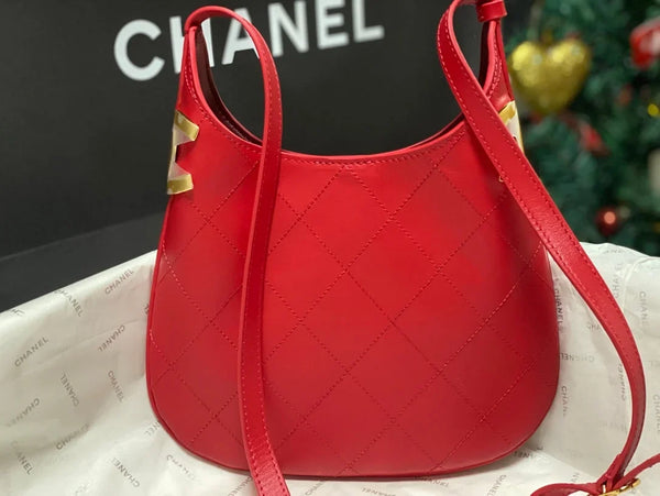 CC 2026 Hobo Bag 23CM Lambskin Leather