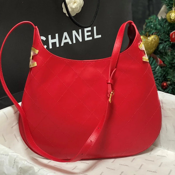 CC 2026 Hobo Bag 28CM Lambskin Leather