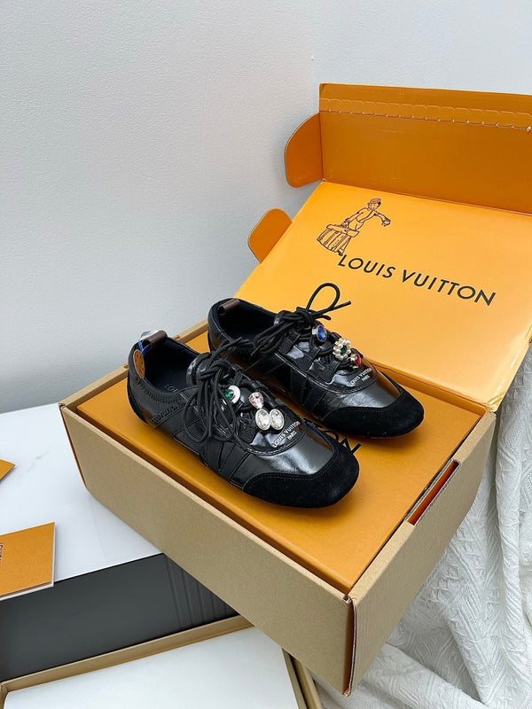 LV Sneakerina Sneaker With Vivienne Black Naplak 611098