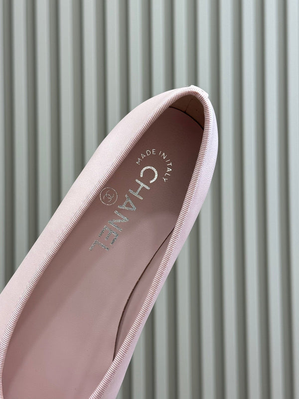 CC Classic Ballet Flats Pink Lambskin 282275