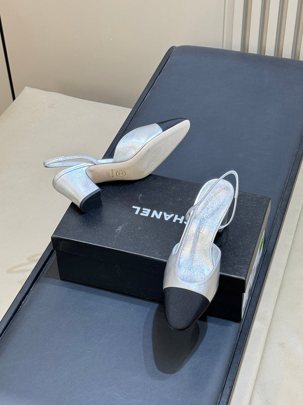 CC 26s Cap-Toe Slingbacks 6.5CM Leather 150300