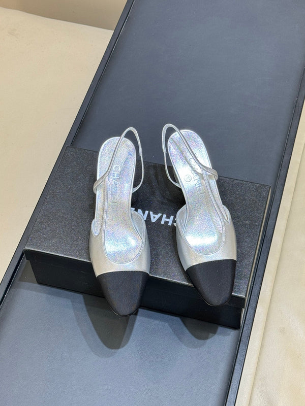 CC 26s Cap-Toe Slingbacks 6.5CM Leather 150300