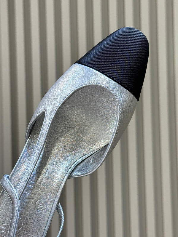 CC 26s Cap-Toe Slingbacks 6.5CM Leather 150300