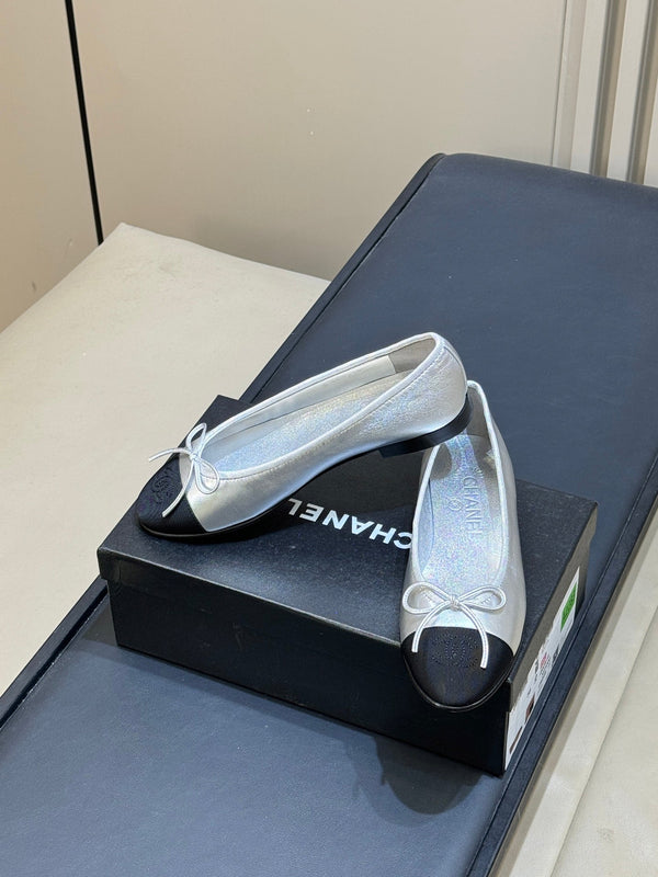 CC 26s Bow Ballet Flats Leather 150303