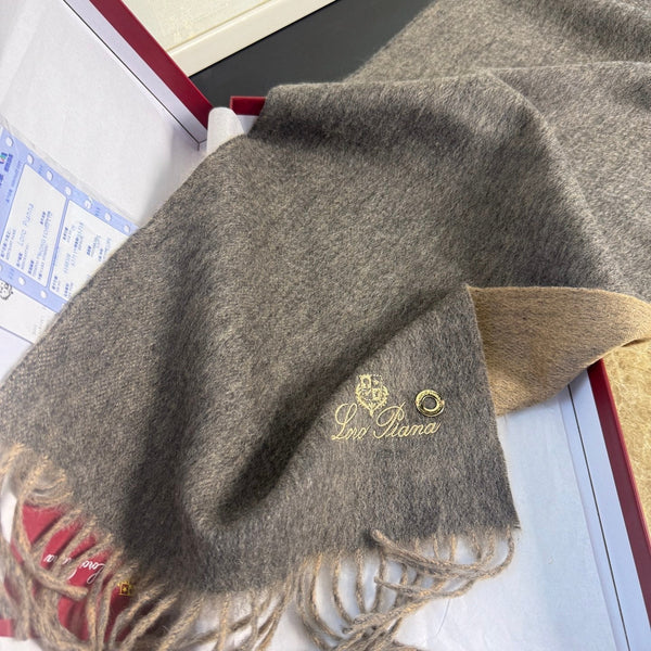 Loro Piana Long Scarf Grey Cashmere 150391