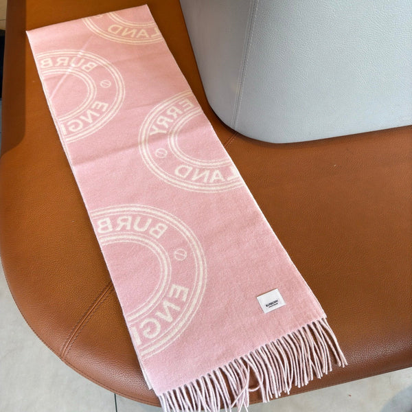 BBR Long Scarf 17CM Pink Calico Cashmere 150403