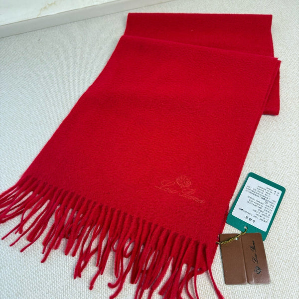 Loro Piana Long Scarf Red Cashmere 150416