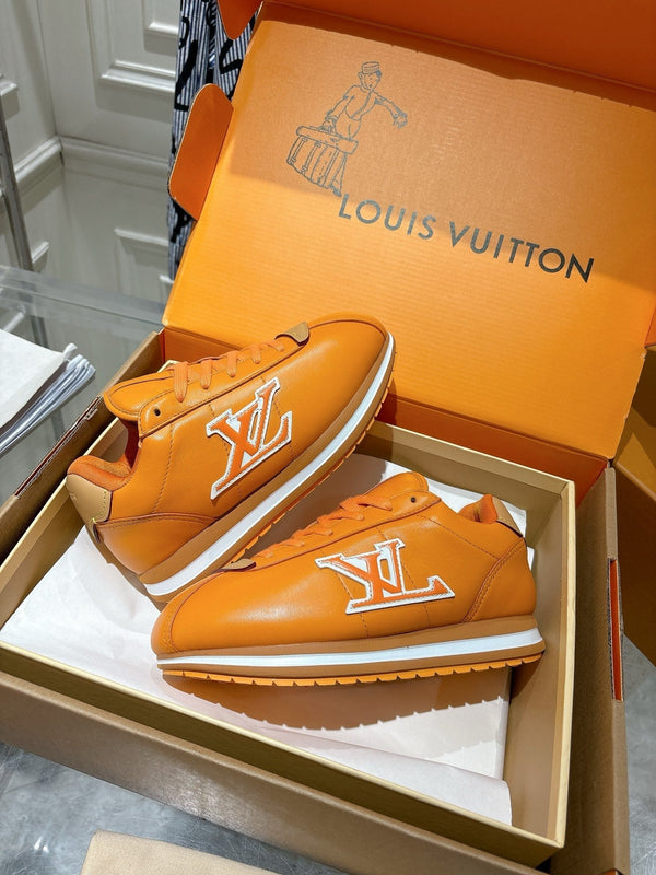 LV BUTTERSOFT Sneaker Light Brown White Cowhide 476984