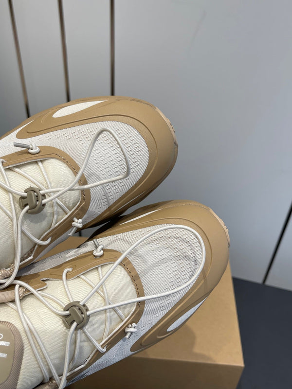 Loewe x On Cloudsolo Sneakers Cream Grey and Light Beige Polyester and Mesh 533485
