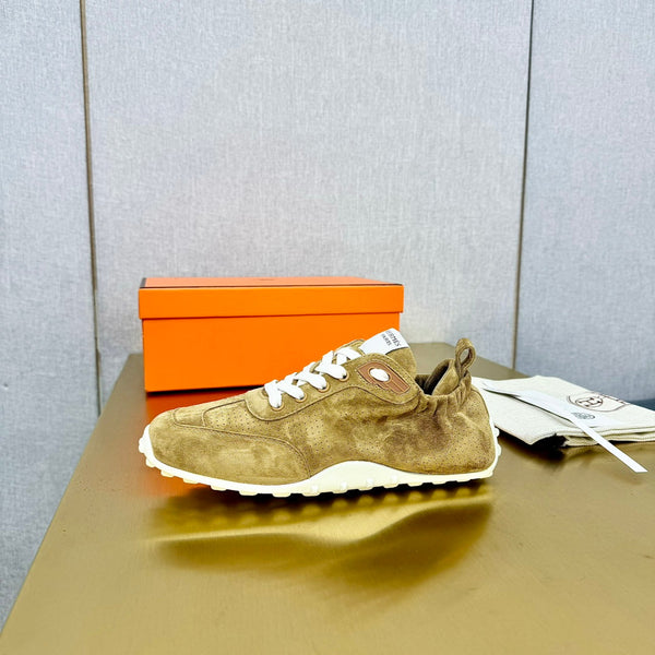 HM Sneaker In 25mm Light Yellow Brown Suede 956333