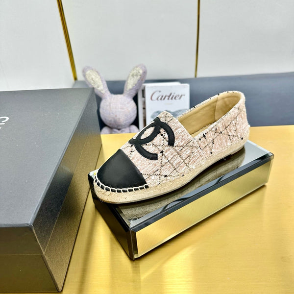 CC 25s Slip–on Espadrilles Creamy White Tweed 297827