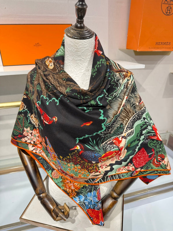 HM 26s Scarf 140 In Cashmere And Silk 217524