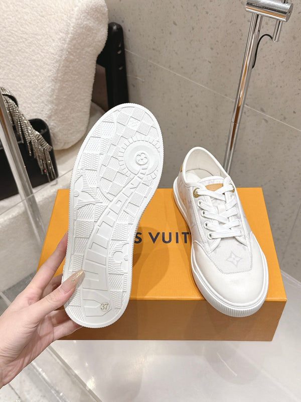 LV x TM Lagoon Sneaker White Canvas Lace 610799