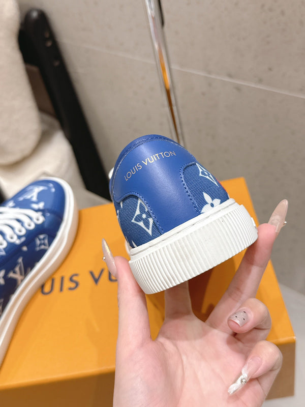 LV x TM Lagoon Sneaker Blue Monogram Denim