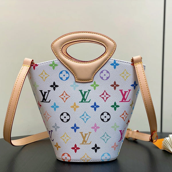 LV Rivage BB 18cm White Multicolore Monogram Canvas 329875