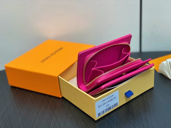 LV x TM Portfolio Claire Pink Gold Leather 329898
