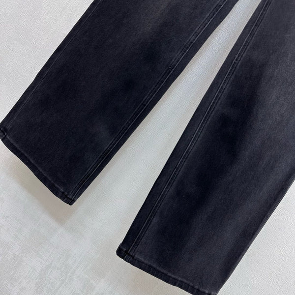 CD Straight-Leg Jeans Black Cotton Polyester 351736