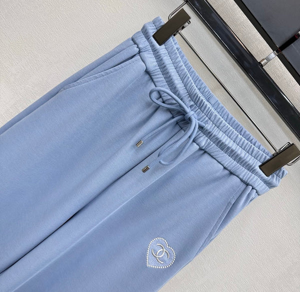 CC 2026 Straight-Leg Trousers Blue Tencel Cotton 366977