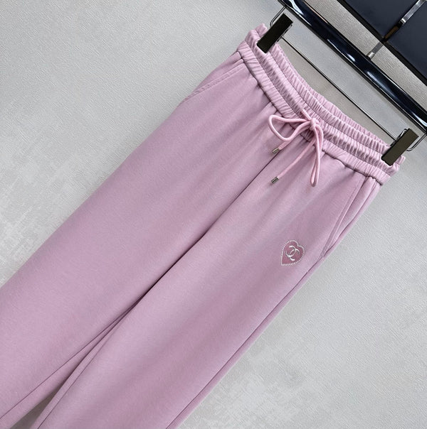 CC 2026 Straight-Leg Trousers Pink Tencel Cotton 366979