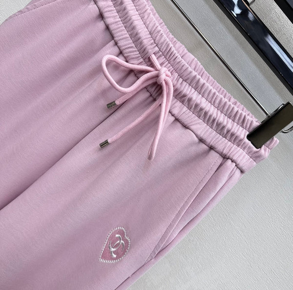 CC 2026 Straight-Leg Trousers Pink Tencel Cotton 366979