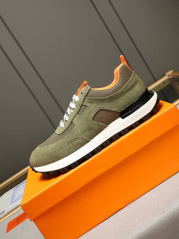 HM Men's Sneaker Green Suede 619320