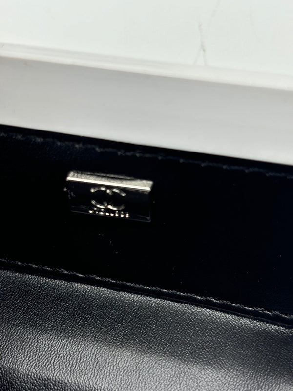 CC Evening Bag White Blue Acrylic