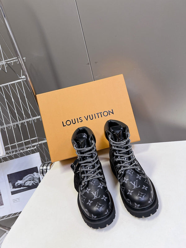 LV x Timberland 6-In Ankle Boot Black Monogram Cowhide