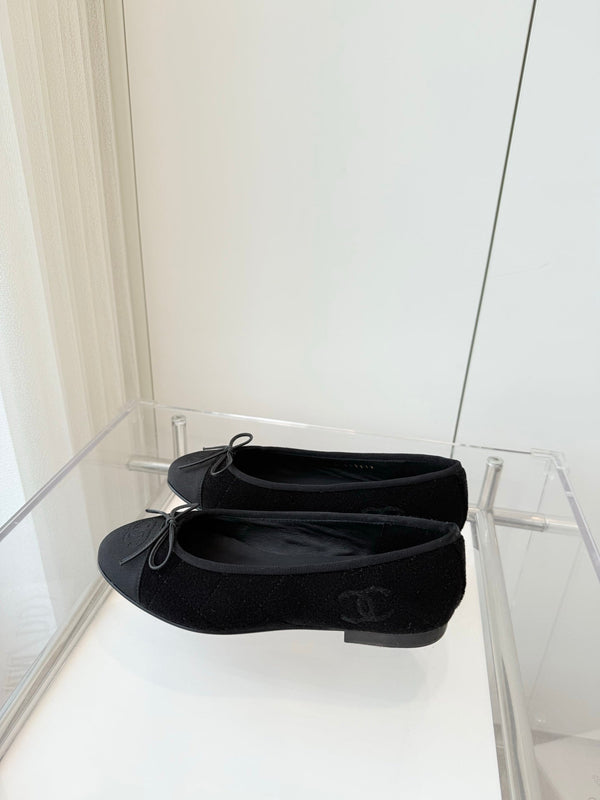 CC Ballet Flat Black Fabric 238774