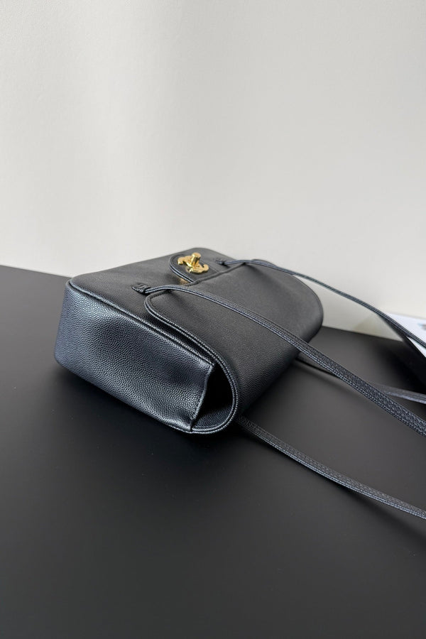 Chanel 26 Shoulder Bag 22 Black Caviar Leather