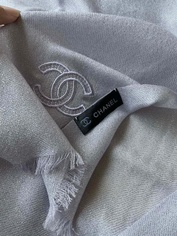 SCARF 210 CM IN PASTEL PURPLE CASHMERE 402209