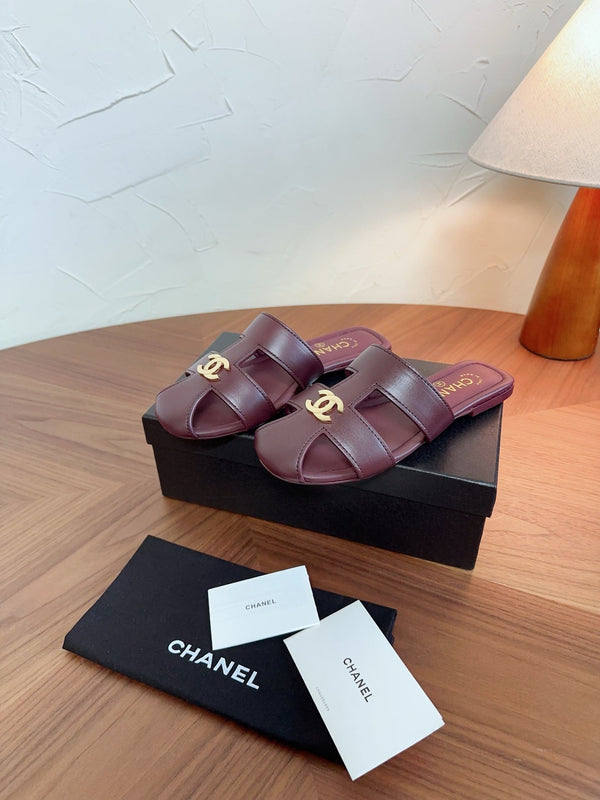 CC 26s Slipper Burgundy Lambskin 827263