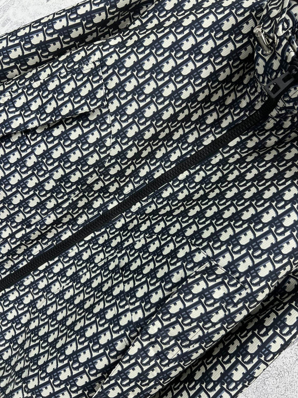 CD 25 Hooded jacket Black White Cotton