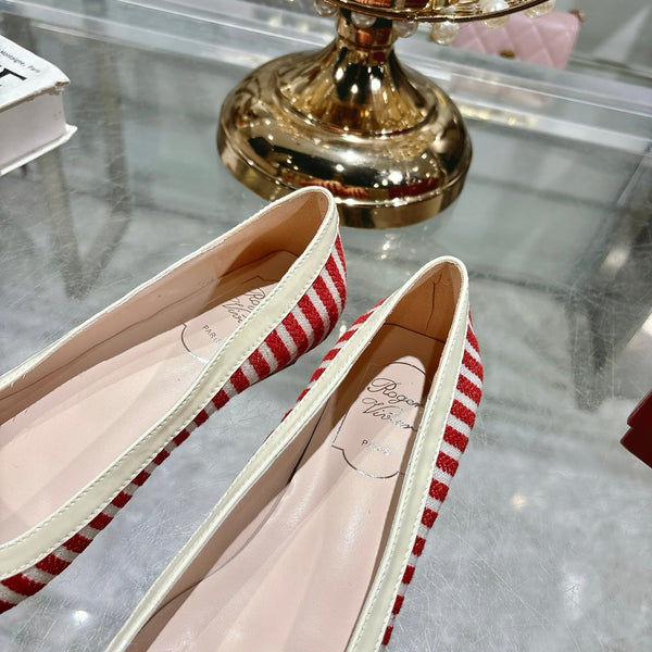 Viv 25 Pumps 2.5cm Red Floral Fabric Leather 355492
