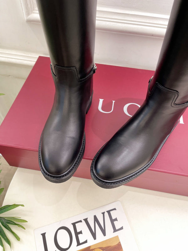 Gucci 25π¬π¬ hight boots black calfskin 435372