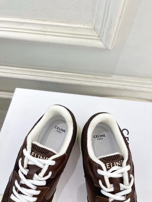 CE 26s Runner Sneaker Coffee Mesh Suede 947583